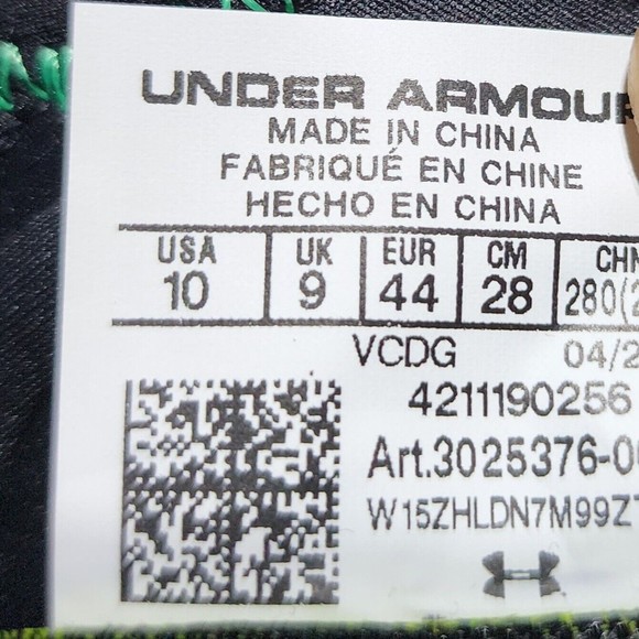 Mens UA Under Armour Spotlight Lux MC LE Football Cleats Slime 3025376 001 Sz 10 - Picture 11 of 11